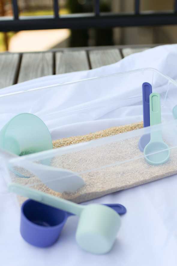 edible sand ready to play in